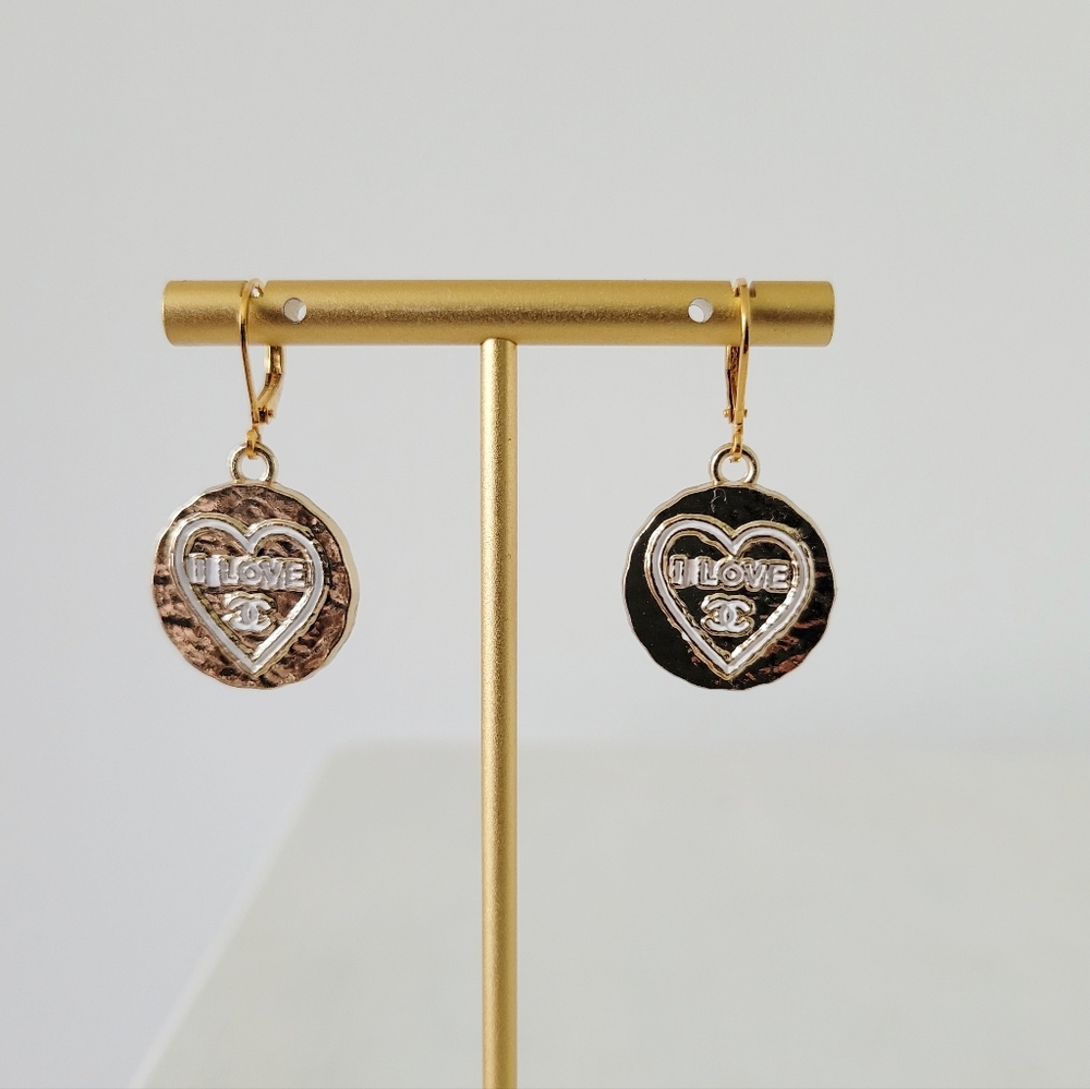 SOLD - Authentic Upcycled Chanel Earrings
